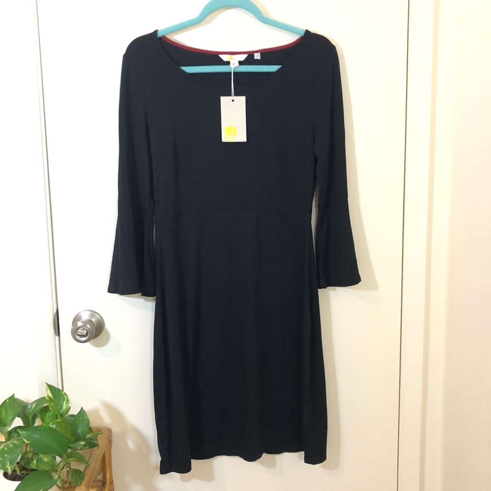 Boden A Line Flared Sleeve LBD Dress